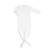 Cotton tie gown white rose dimples:image,small_image,thumbnail