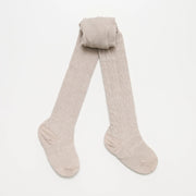 Oatmeal Baby and Child Merino Wool Knit Cable Tights from Lamington :image,small_image,thumbnail,swatch_image