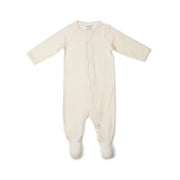 Little Bee Merino Zip up babygrow in cream:image,small_image,thumbnail