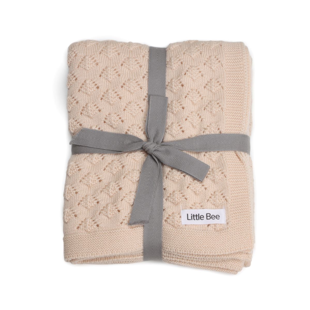 Merino peach knit blanket by Little Bee by Dimples:image,small_image,thumbnail,swatch_image