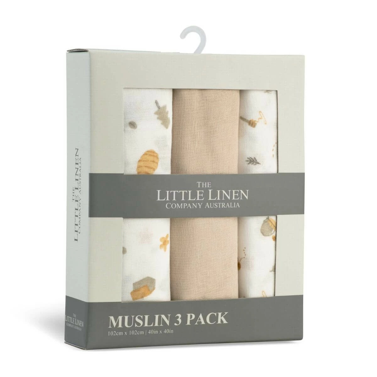 little linen muslin wrap 3 pk