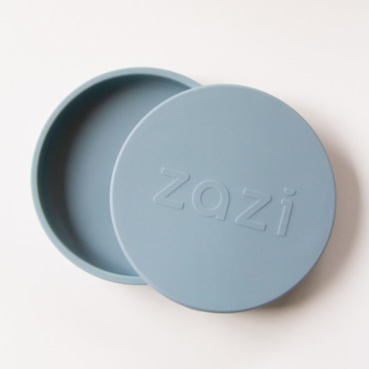 Zazi silicone baby plate with lid