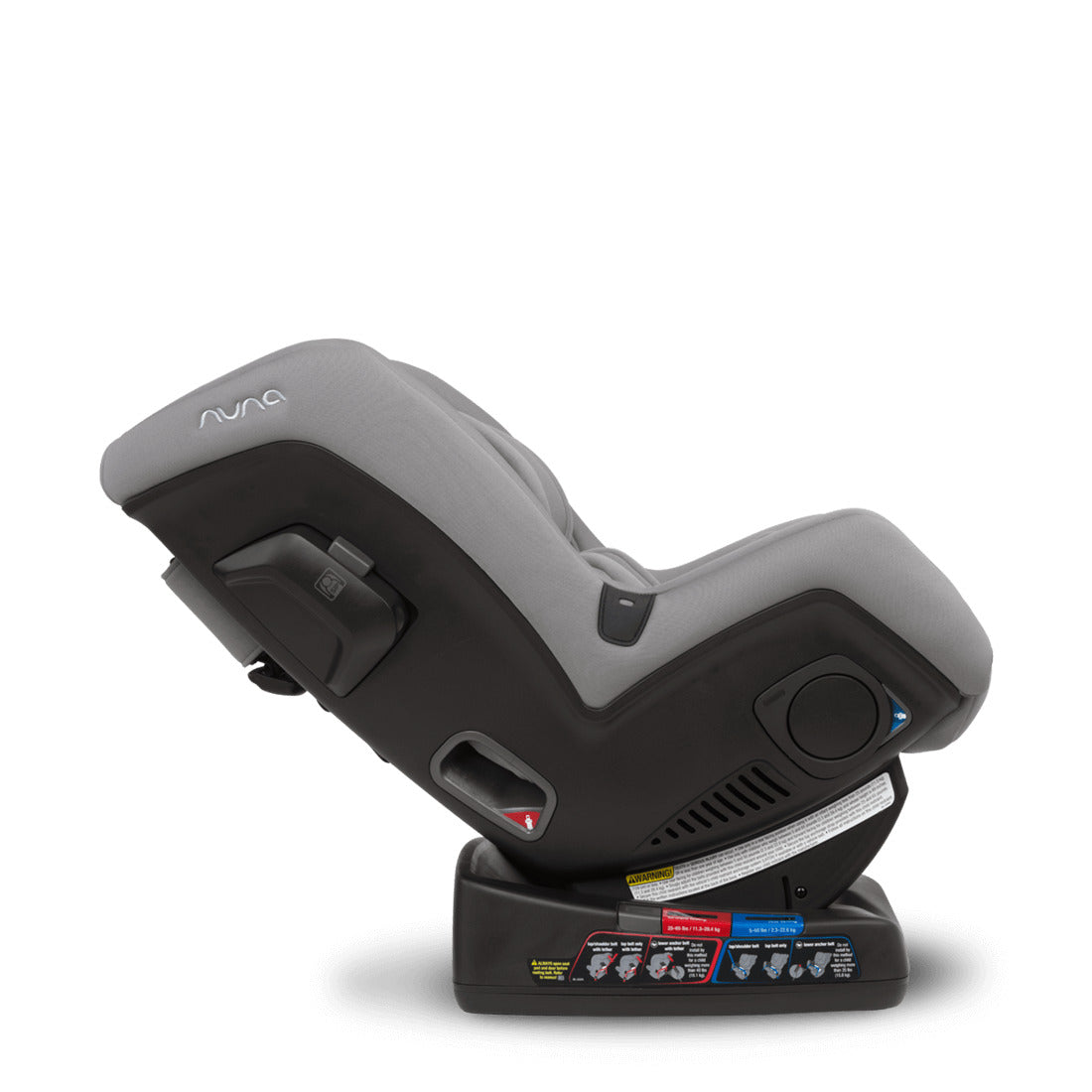 Nuna Rava Car Seat Frost recline side view