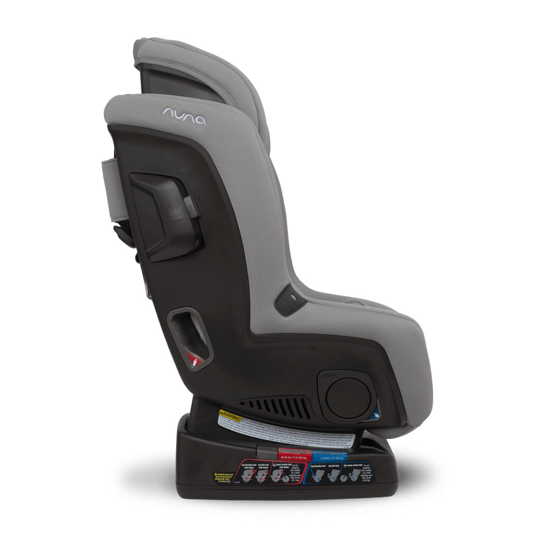 Nuna Rava Car Seat Frost side view