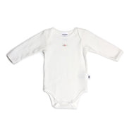 Dimples Cotton Longsleeve Bodysuit in white rose:image,small_image,thumbnail