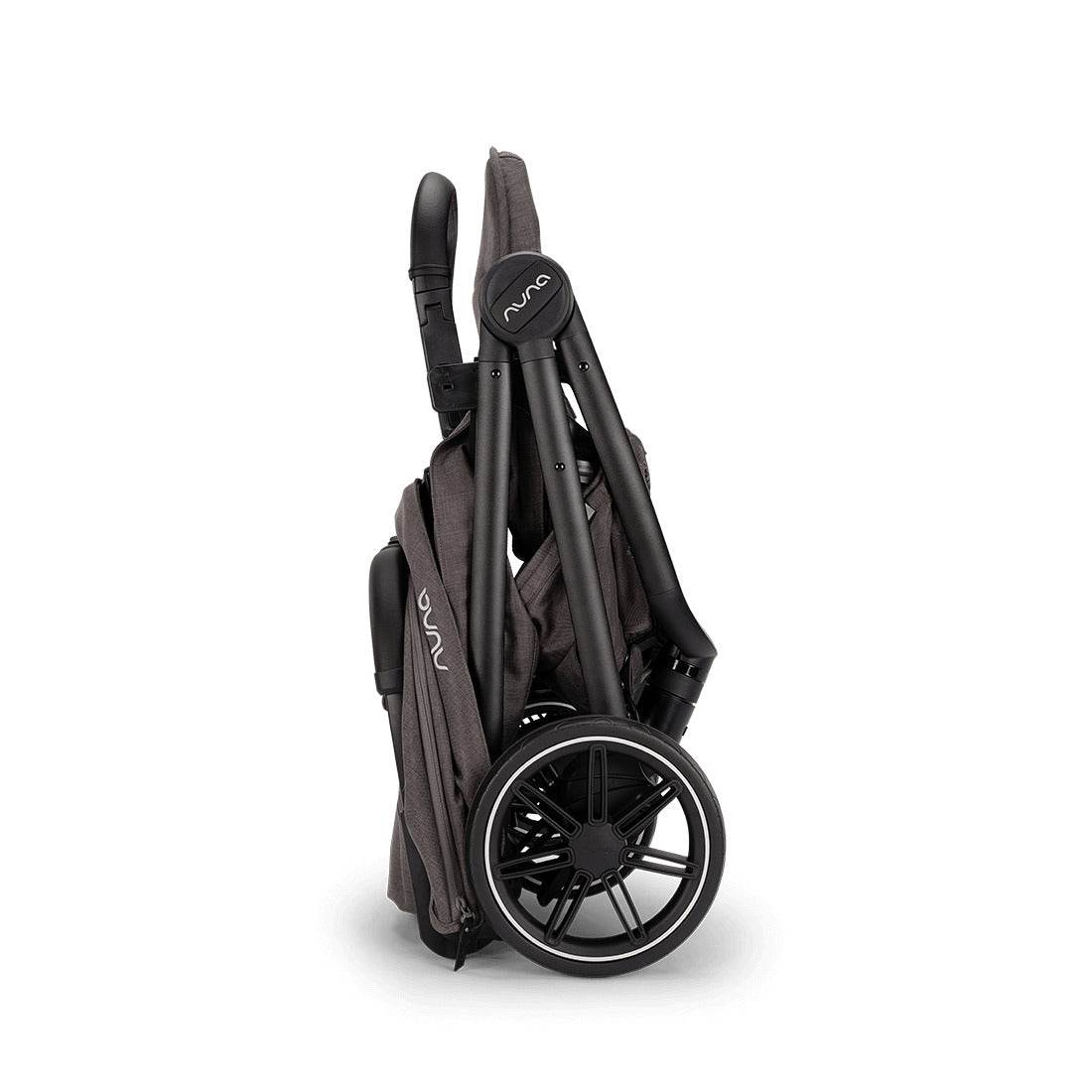 Nuna Trvl Lx Pram in Thunder folded