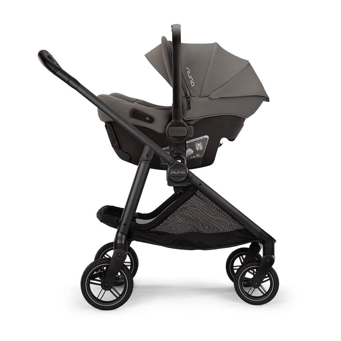 Nuna Swiv Stroller in granite arra view