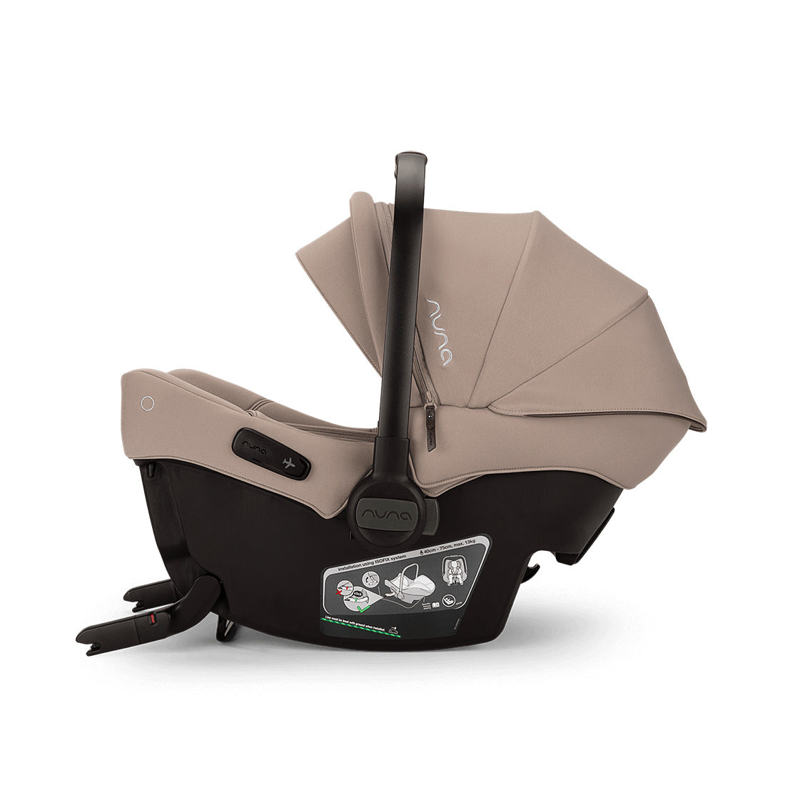 Nuna pipa Urbn in Cedar colour side view