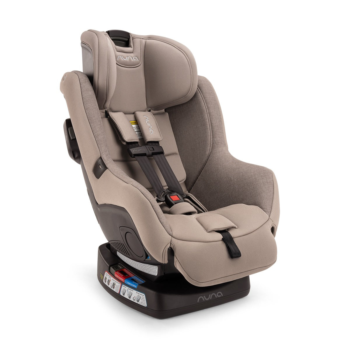 Nuna Rava car seat in Cedar colour angle view with extension