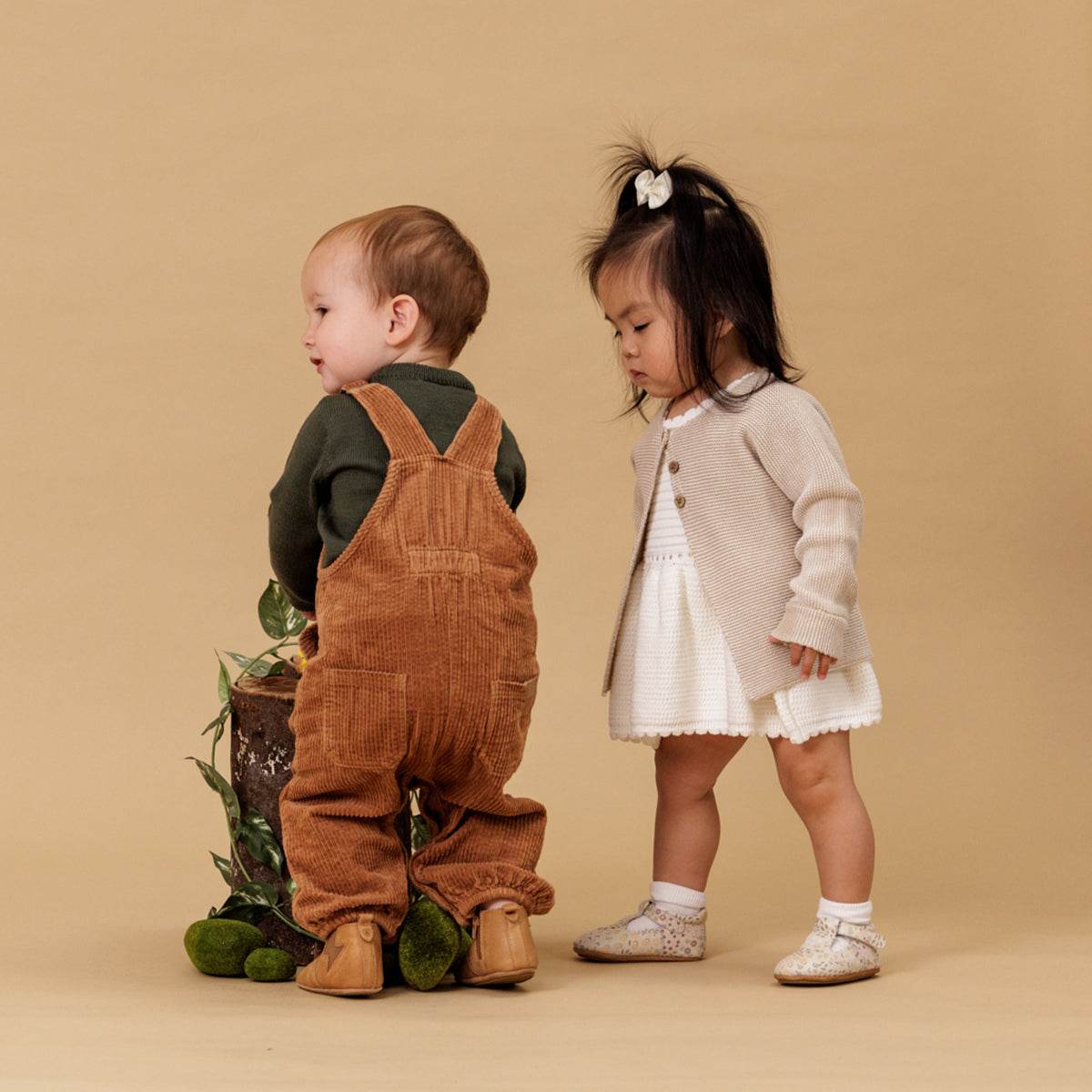 Babies wearing pretty brave shoes