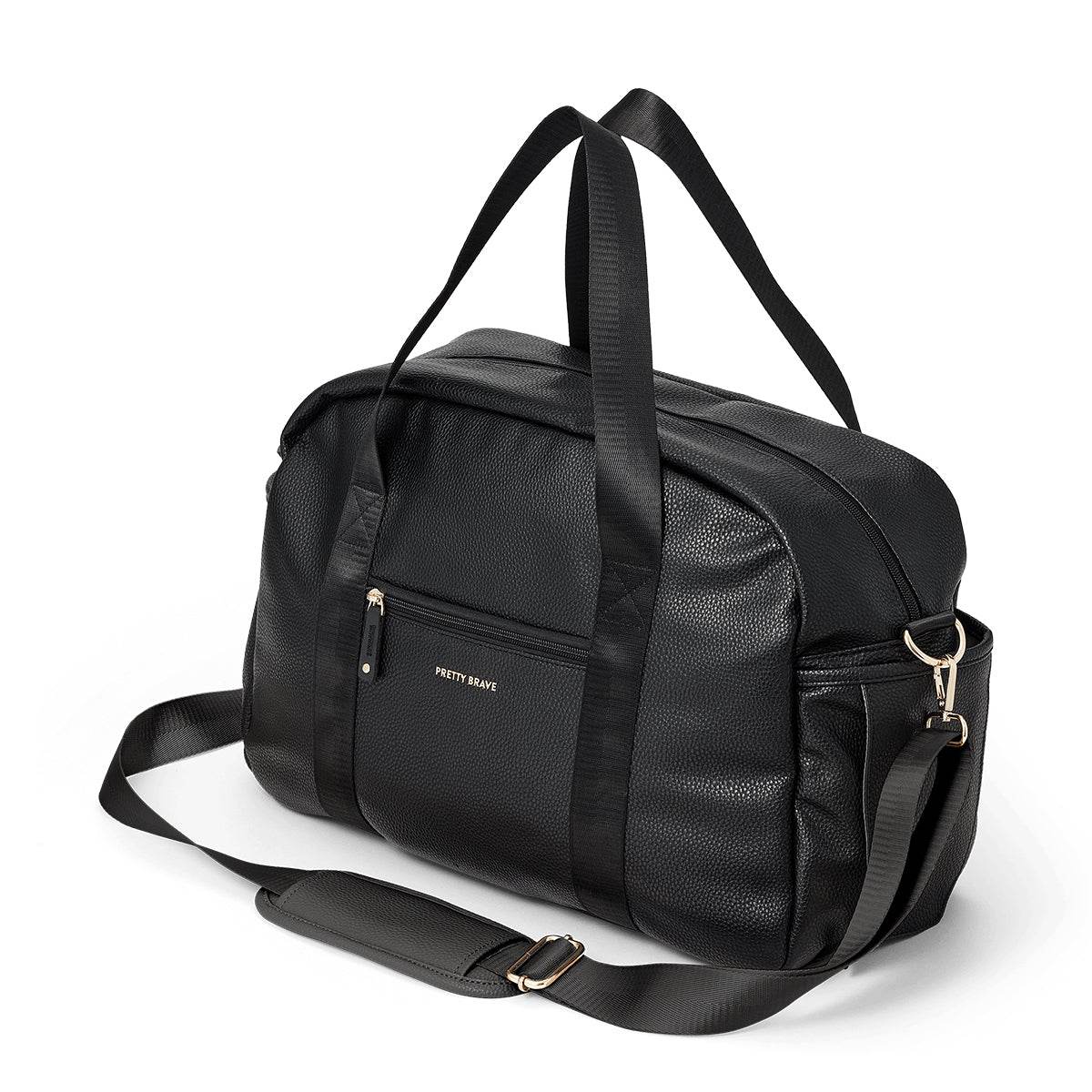 Black Pebble Pretty Brave Stella Diaper Bag:image,small_image,thumbnail,swatch_image