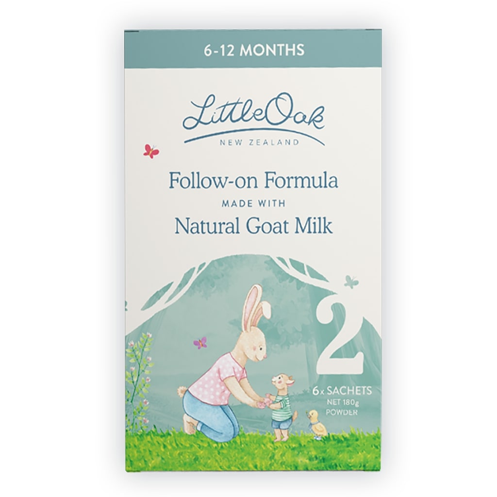Little Oak Natural Goats MIlk sachets stage 2 180g cover