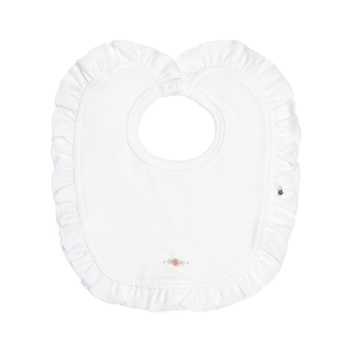 Cotton Frill Bib white rose:image,small_image,thumbnail,swatch_image