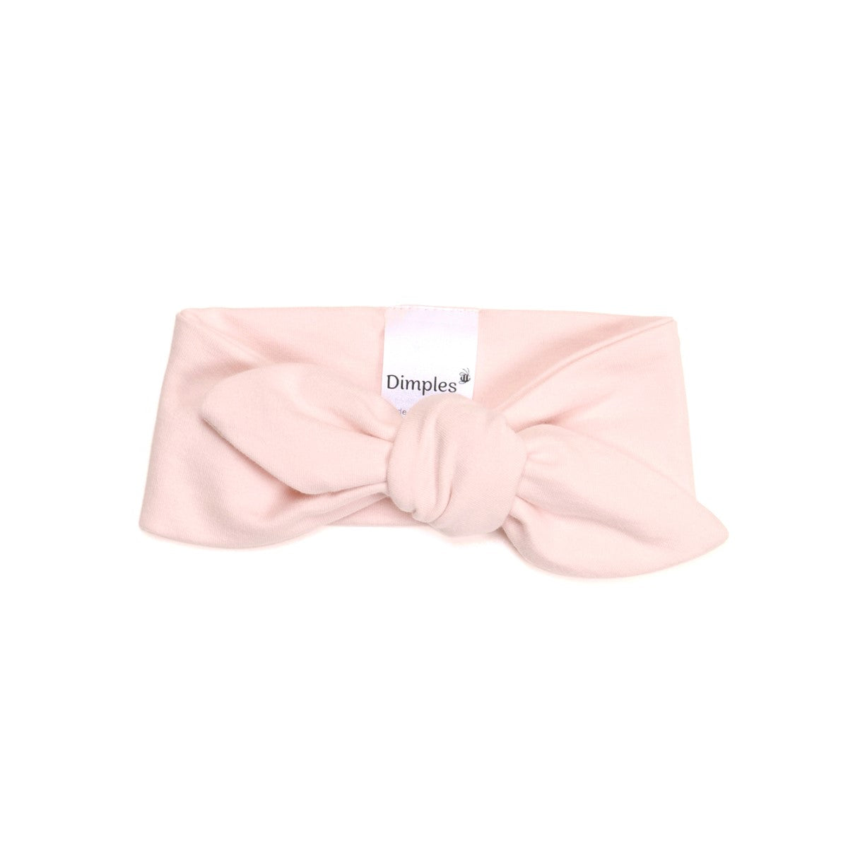 Dimples baby clothing hair accessory - cotton tie headband in pink:image,small_image,thumbnail,swatch_image