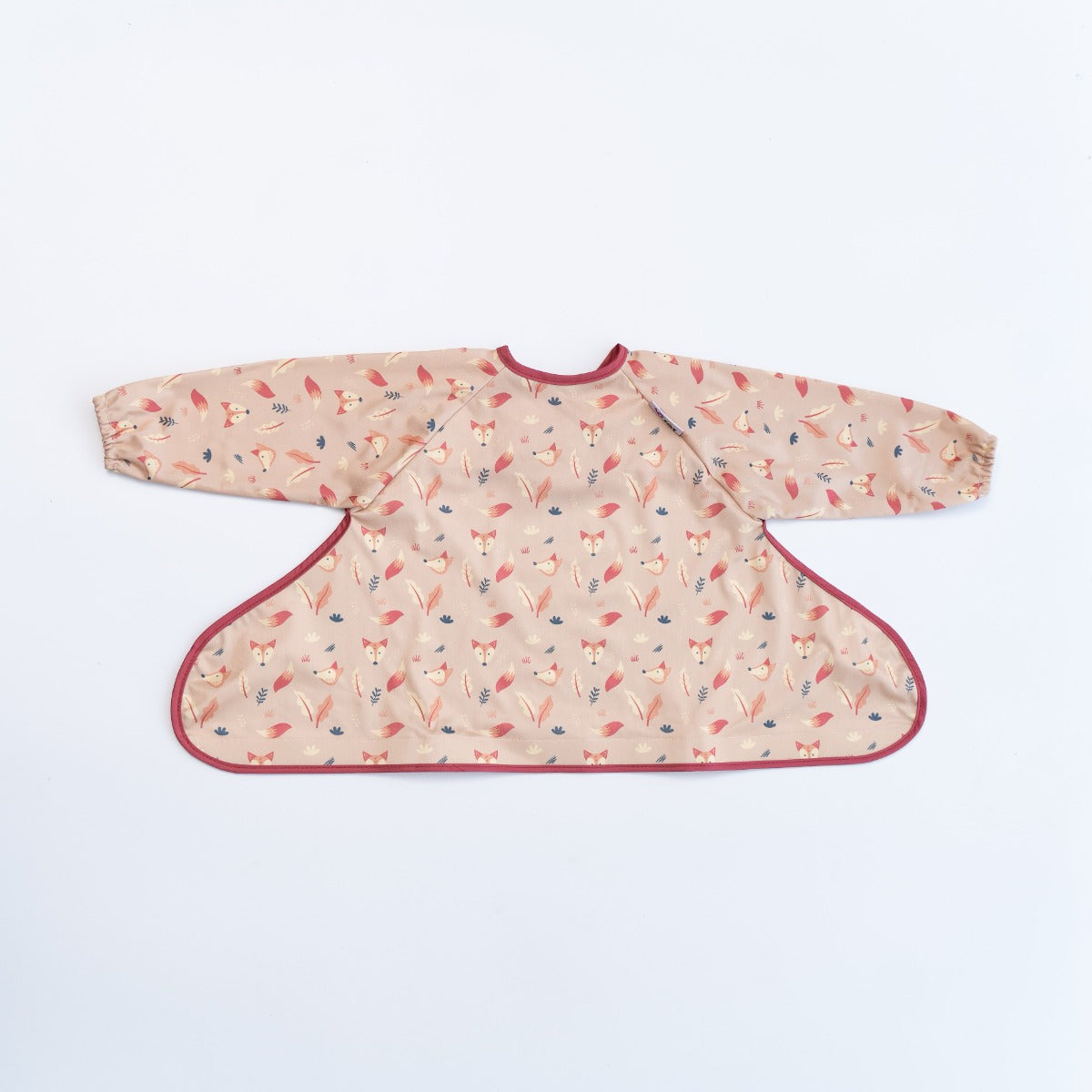 Coverall long sleeve bib with fox print