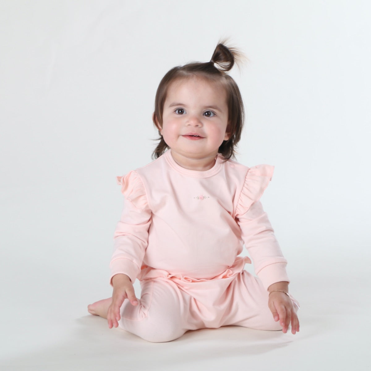 Dimples summer delights collection 2022 cotton frill waist pants in pink