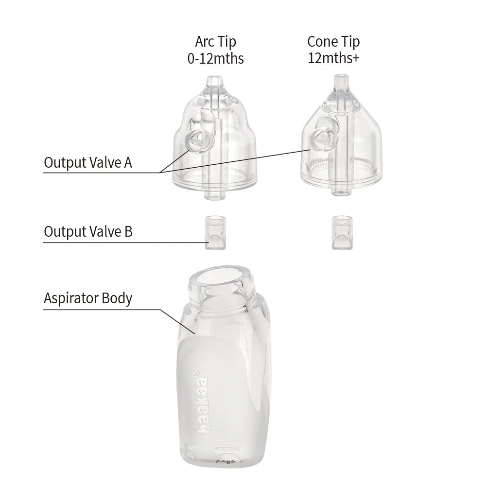 Silicone Nasal Baby Aspirator from Haakaa parts details