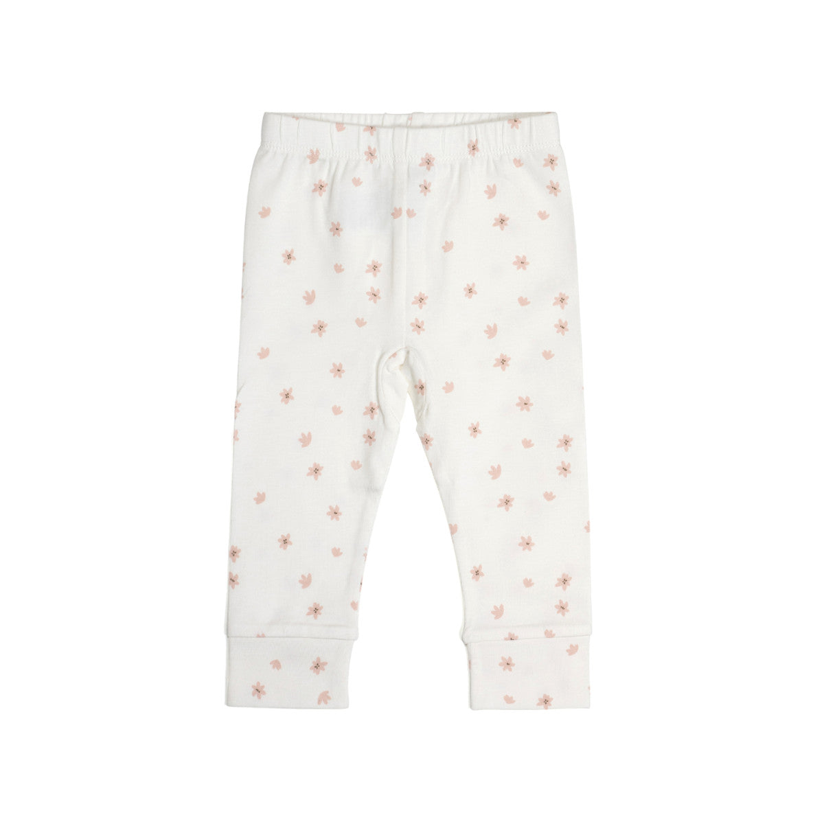 Dainty Floral print cotton leggings for baby girls:image,small_image,thumbnail