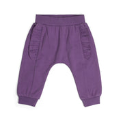 Cotton Fleece Frill Pants in purple colour for baby girl:image,small_image,thumbnail,swatch_image