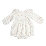 Cotton Feelce Frill baby girl romper in floral print:image,small_image,thumbnail