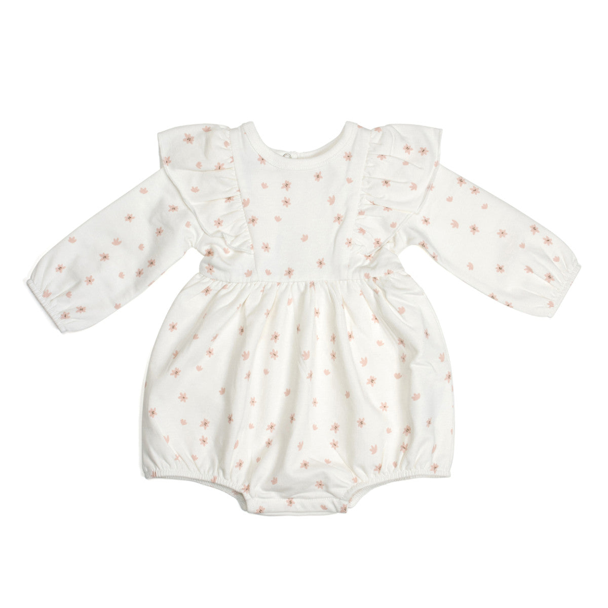 Cotton Feelce Frill baby girl romper in floral print:image,small_image,thumbnail