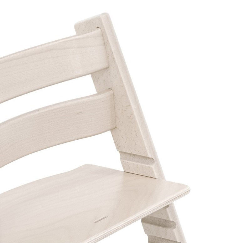Stokke tripp trapp highchair in Whitewash Close up