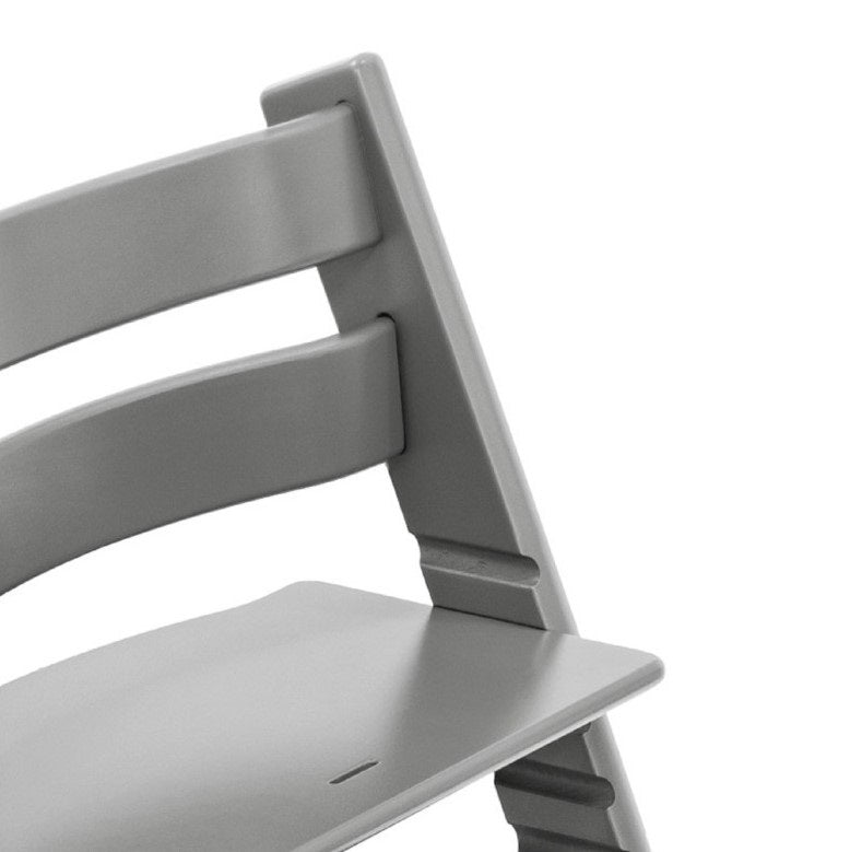Stokke tripp trapp highchair in Storm Grey Close up