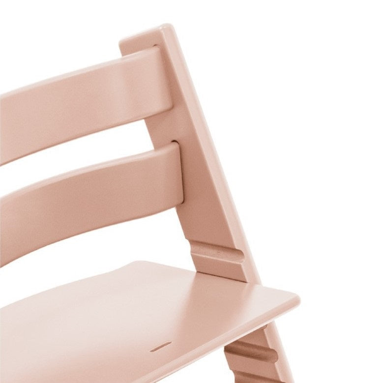Stokke tripp trapp highchair in Serene Pink CLose up