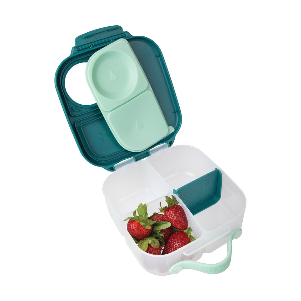 B.Box Mini Lunch Box in Emerald Forest Colour compartments