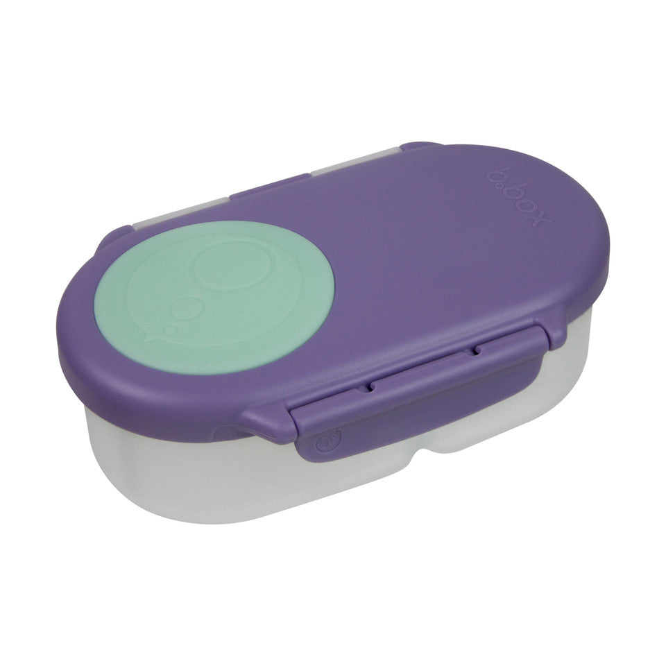 B.box Snack lunch box in Lilac closed