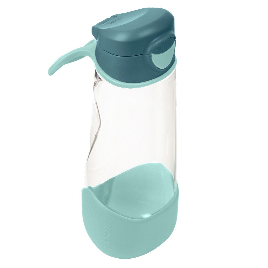 Spout Bottle in Emerald frost colour from B.Box side view