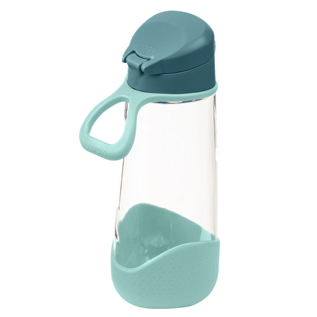 Spout Bottle in Emerald frost colour from B.Box side view