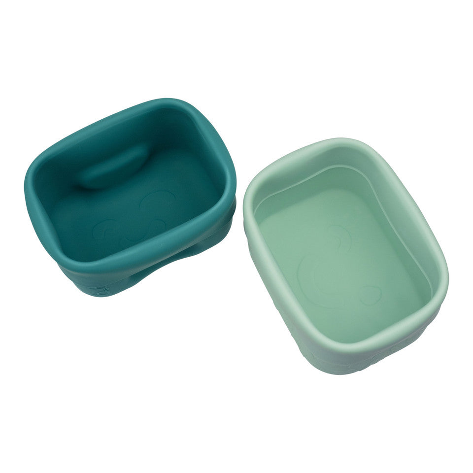 Silicone Snack Cups Emerald Forest from B.Box top view