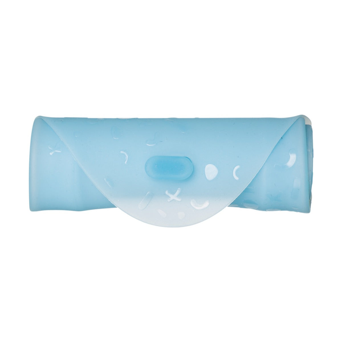 B.box Silicone lunch pocket in ocean rolled up