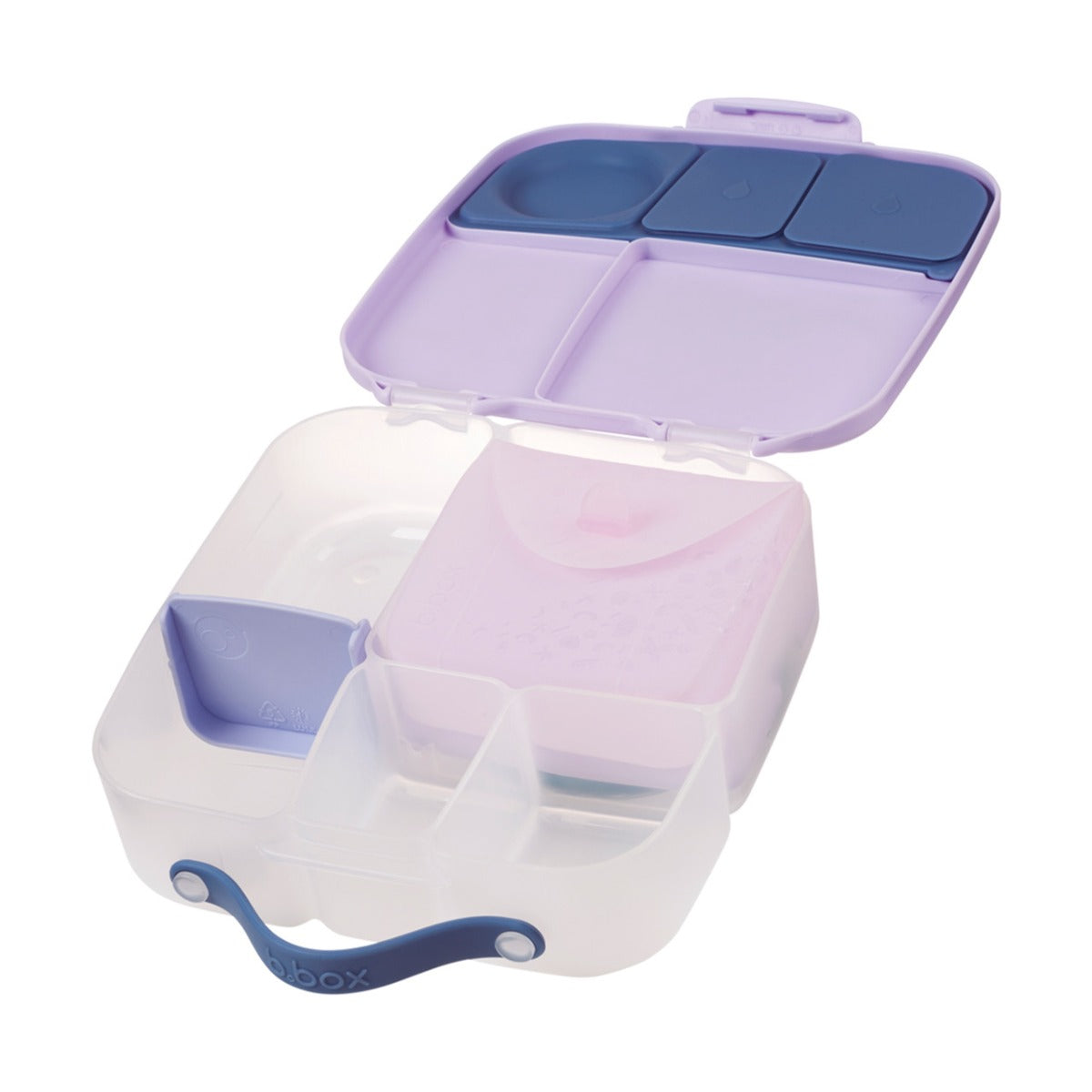 B.box Silicone lunch pocket in berry in lunchbox