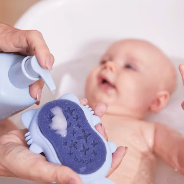 Baby Bath Brush Replacement Sponge - B.Box - Dimples