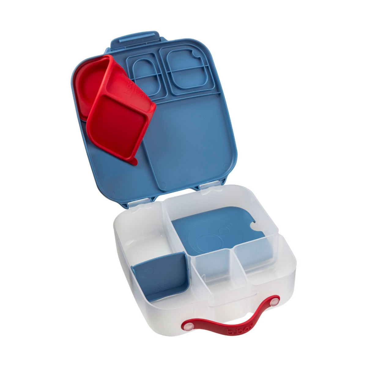 B.Box Lunch Box in blue blaze colour open box