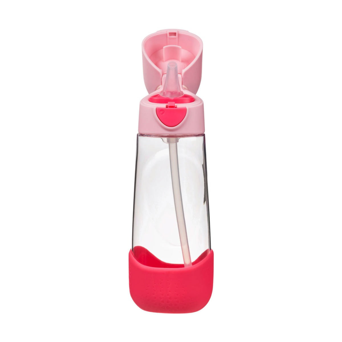 B.Box Tritan Drink Bottle Flamingo colour open lid