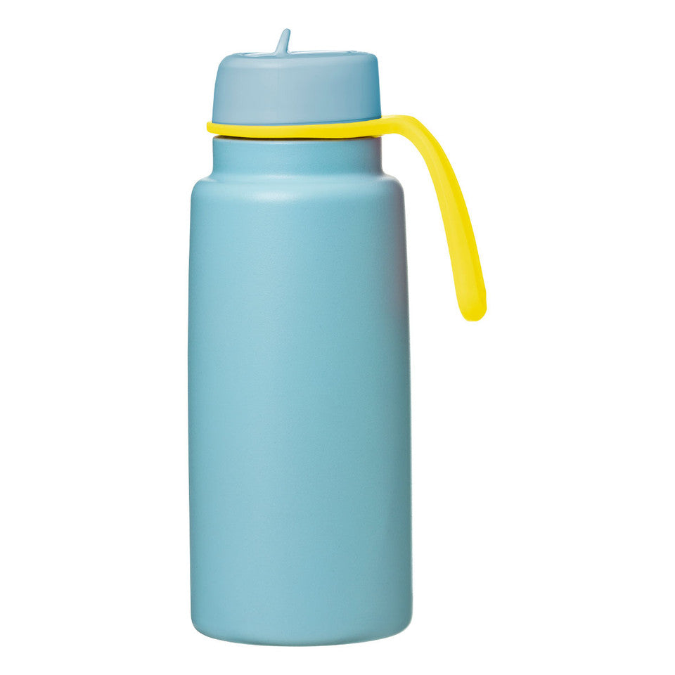 B.box Insulated Drinking Bottle with rubber strap side view
