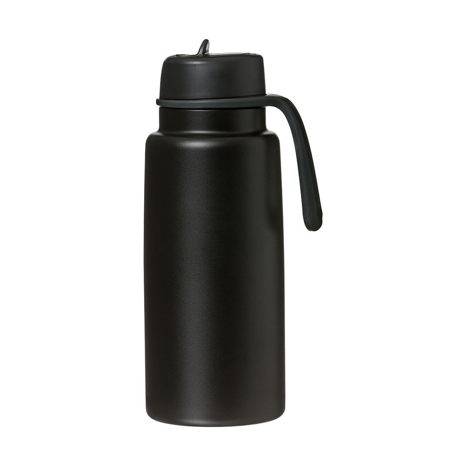 B.box Insulated Drinking Bottle with rubber strap side view