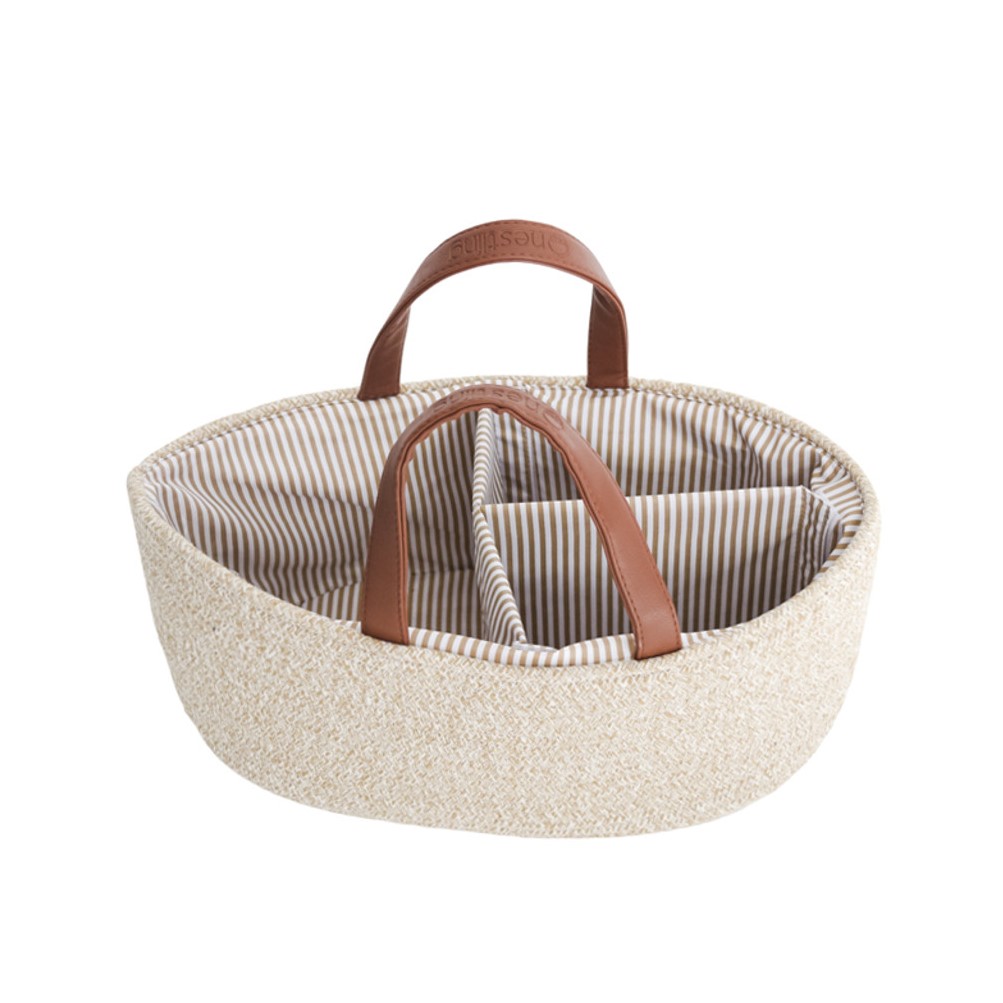 Nestline Nappy caddy in dark natural