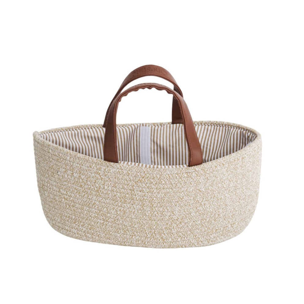 Nestline Nappy caddy in dark natural