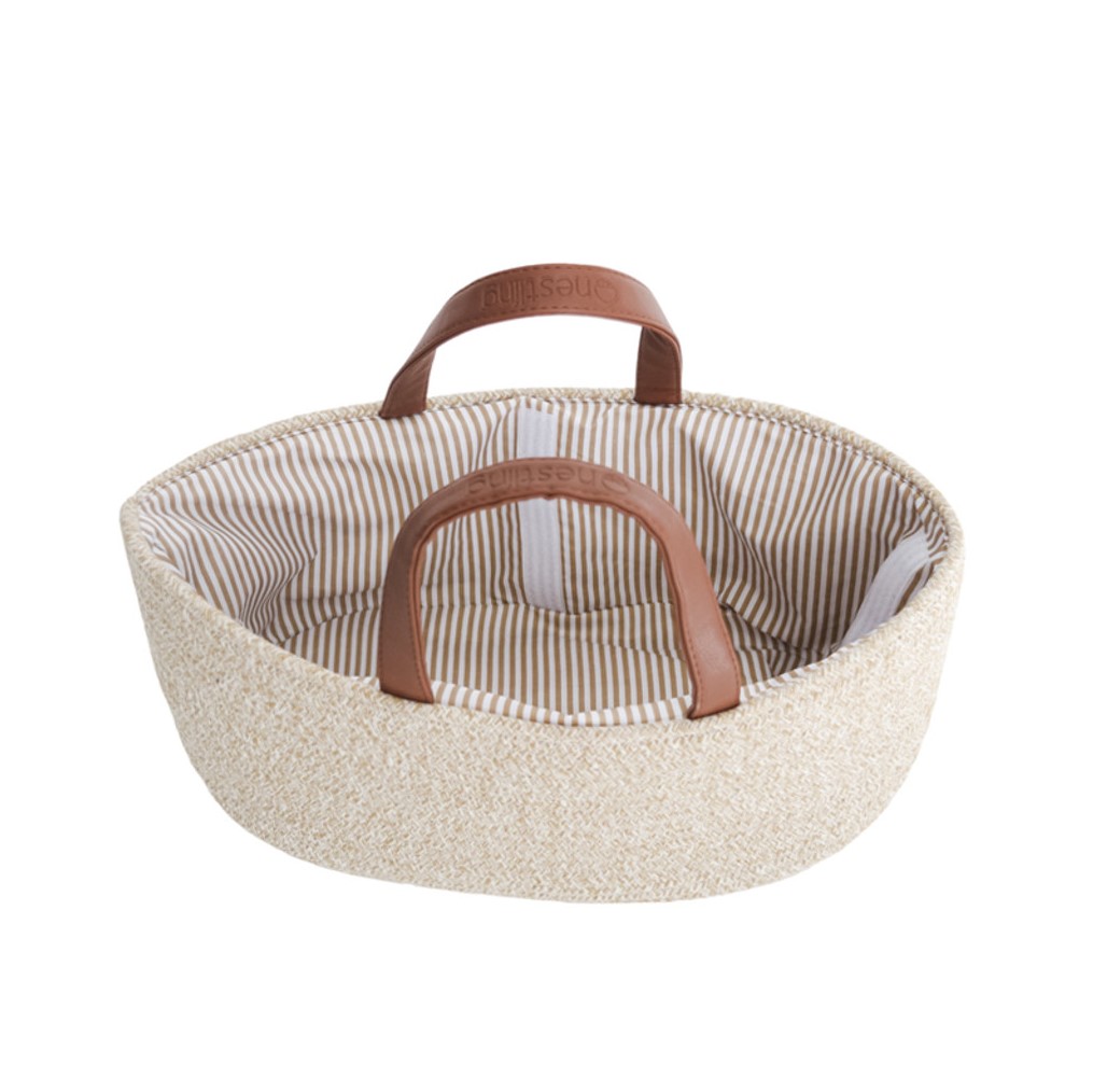 Nestline Nappy caddy in dark natural