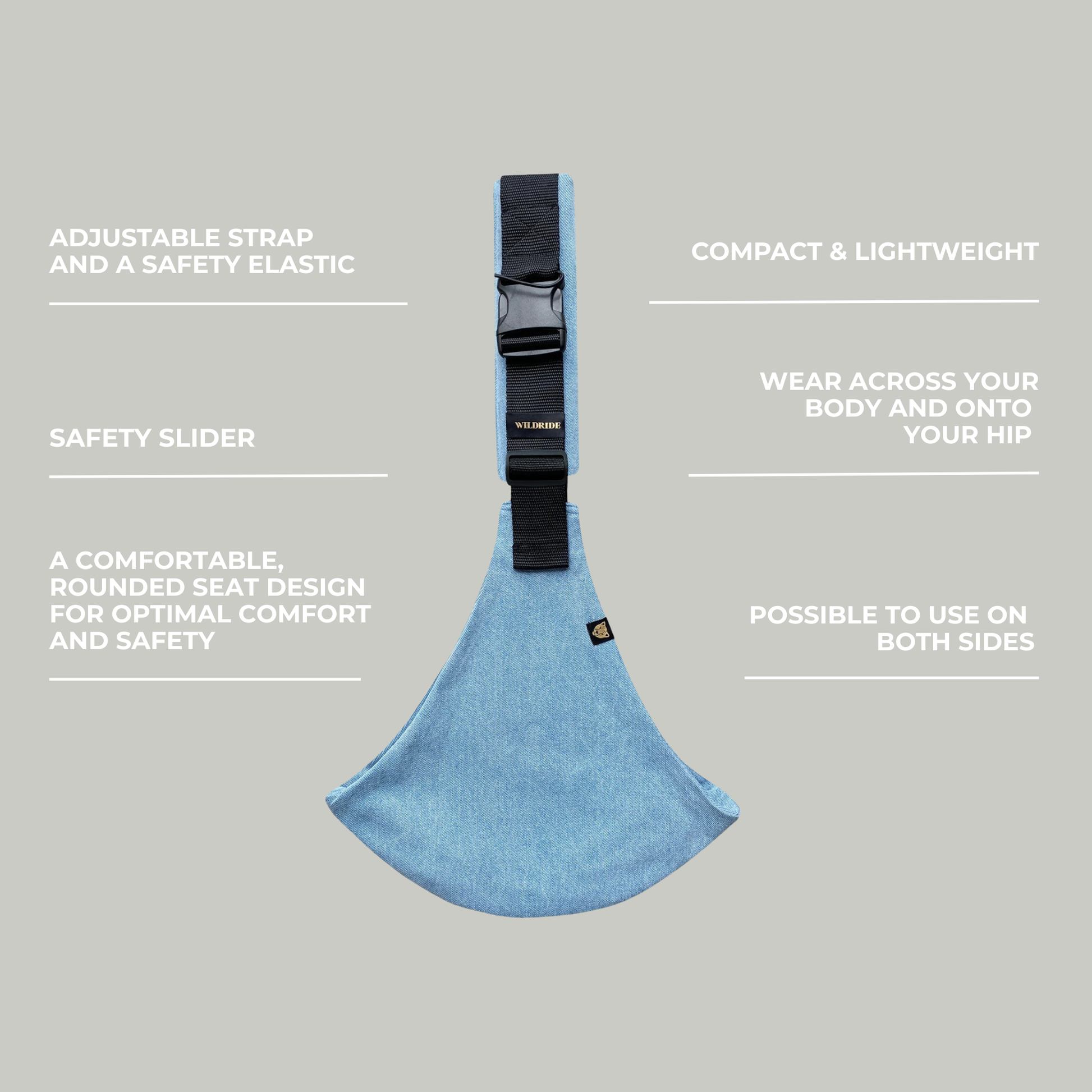 Wildride Toddler Carrier Denim - Wildride
