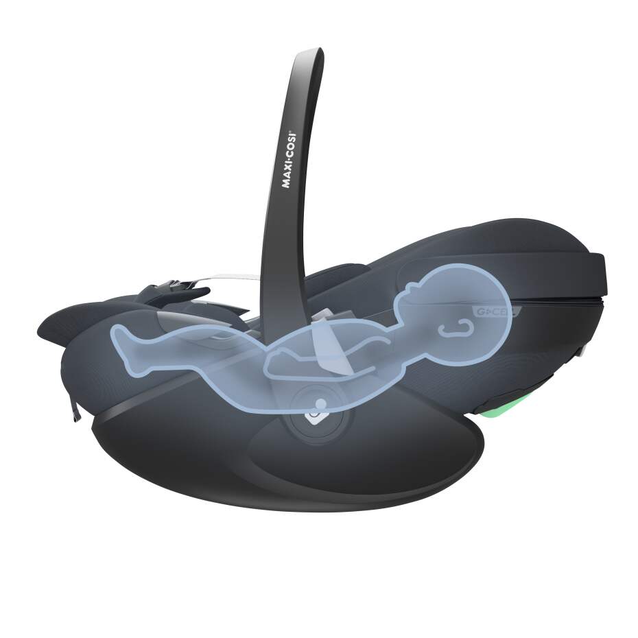 Maxi Cosi Pebble 360 Pro Ft. Slide Tech  in essential graphite