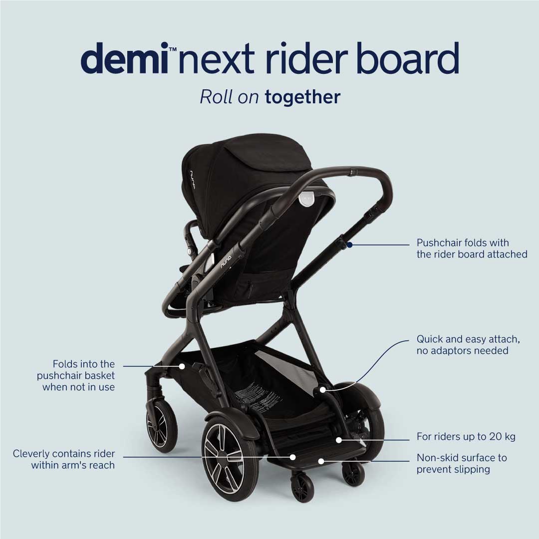 Nuna Demi Next Stroller with Rider Board