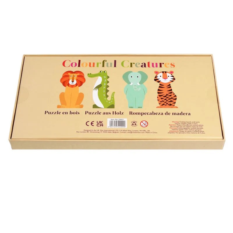 Colourful Creatures - Wooden Puzzle