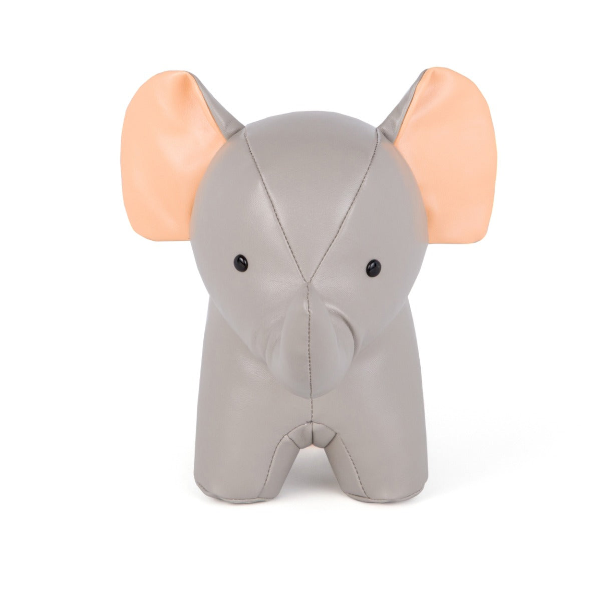Musical elephant toy in grey from little big friends front view