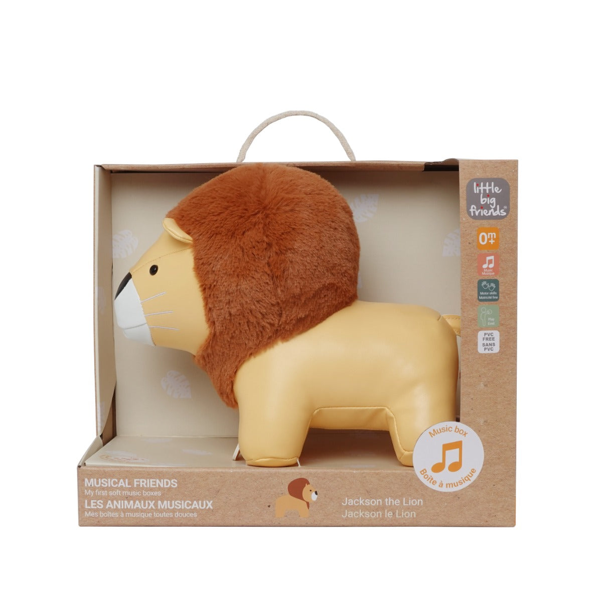 Little big friends musical friends Jackson the lion in packaging