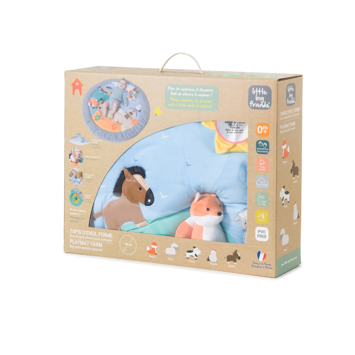 Little Big Friends Activity Playmat farm theme packaging